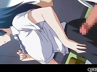 Erotic anime trainer in upskirt action